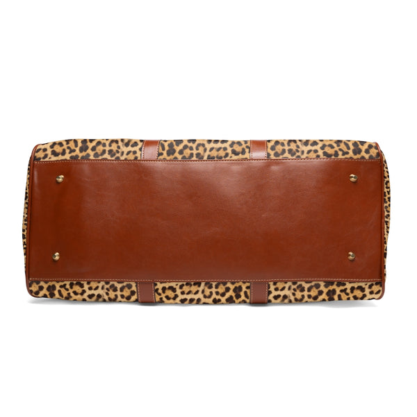 Leopard Print Waterproof Travel Bag