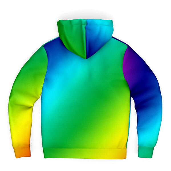 Rainbow Microfleece Zip-Up Hoodie-Microfleece Ziphoodie - AOP-Subliminator-Heidi Kimura Art LLC