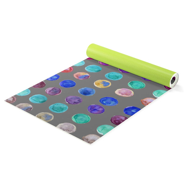Tademaru Cute Polka Dot Colorful Yoga Mat + Yoga Bag Full 2-Piece Set - Made in USA-Yoga Mats-One size-Heidi Kimura Art LLC