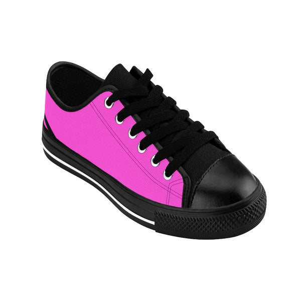 Pink Black Striped Women's Sneakers-Shoes-Printify-Heidi Kimura Art LLC