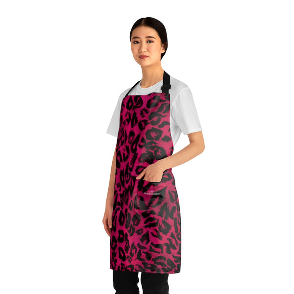 Hot Pink Leopard Print Apron