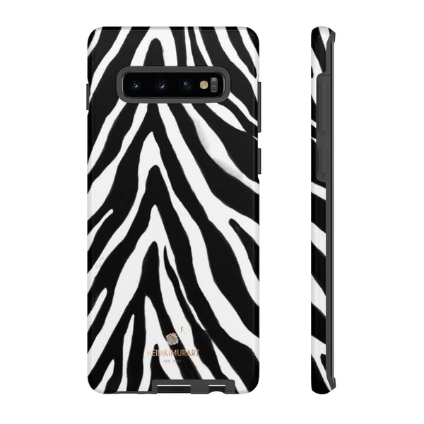 Zebra Stripe Phone Case, Animal Print Tough Designer Phone Case -Made in USA-Phone Case-Printify-Samsung Galaxy S10 Plus-Glossy-Heidi Kimura Art LLC