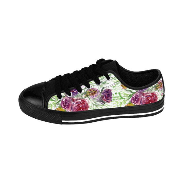 Flower Rose Printed Women's Sneakers