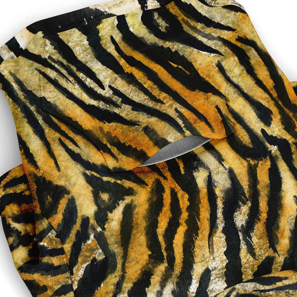 Tiger Stripe Print Dog Hoodie, Soft Comfortable Zip-Up Premium Hoodie For Dog Pet Owners-Athletic Dog Zip-Up Hoodie - AOP-Subliminator-Heidi Kimura Art LLC Tiger Stripe Print Dog Hoodie, Animal Print Soft Comfortable Zip-Up Premium Fashion Hoodie For Dog Pet Owners, For Tiny Small Dogs to Medium/ Large Size Dogs (Size: XXS-2XL)