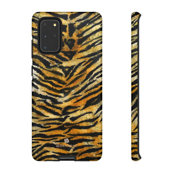 Tiger Stripe Print Phone Case, Animal Print Tough Designer Phone Case -Made in USA-Phone Case-Printify-Samsung Galaxy S20+-Glossy-Heidi Kimura Art LLC