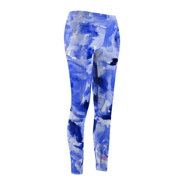 Blue Abstract Women's Casual Leggings