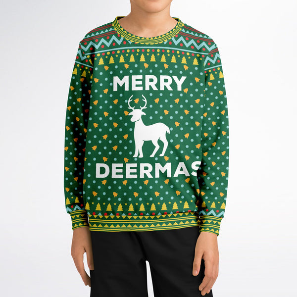 Cute Christmas Tree Sweatshirt, For Kids