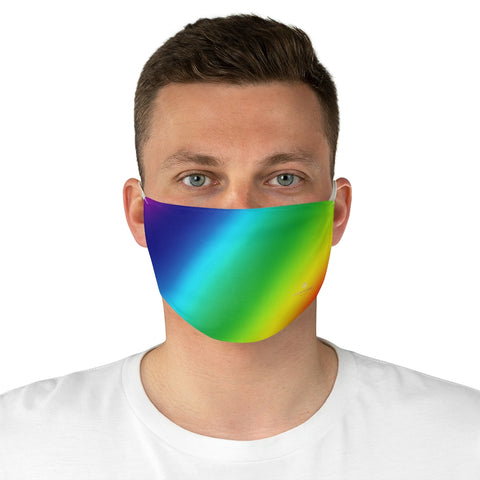 Colourful Pride Face Mask, Gay Friendly Adult Modern Fabric Face Mask-Made in USA-Accessories-Printify-One size-Heidi Kimura Art LLC Colourful Pride Ombre Face Mask, Gay Friendly Fashion Face Mask For Men/ Women, Designer Premium Quality Modern Polyester Fashion 7.25" x 4.63" Fabric Non-Medical Reusable Washable Chic One-Size Face Mask With 2 Layers For Adults With Elastic Loops-Made in USA