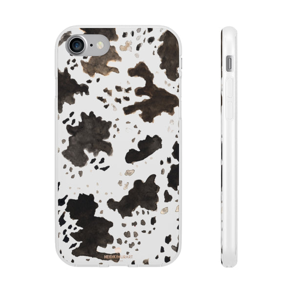 Cow Print Slim Flexible Wireless Charging Friendly iPhone Samsung Flexi Phone Cases-Phone Case-iPhone 7-Heidi Kimura Art LLC