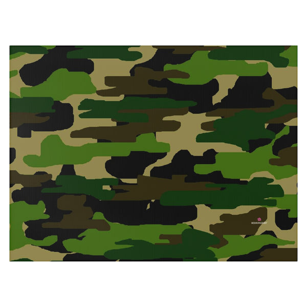 Green Camo Print Dornier Rug
