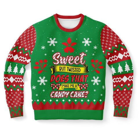 Candy Cane Christmas Adult's Sweatshirt