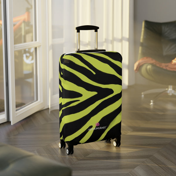 Yellow Zebra Print Luggage Cover