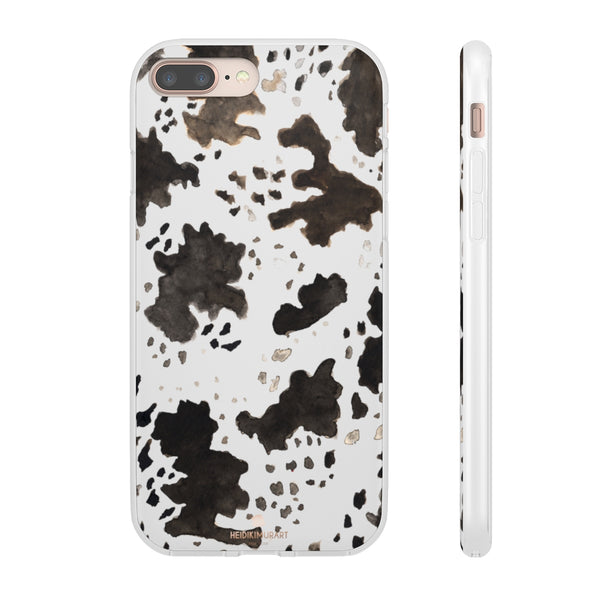Cow Print Slim Flexible Wireless Charging Friendly iPhone Samsung Flexi Phone Cases-Phone Case-iPhone 8 Plus-Heidi Kimura Art LLC