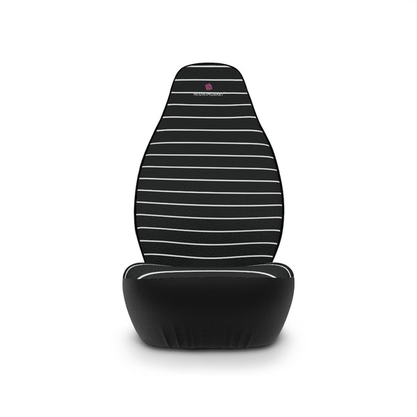 Black White Striped Car Seat Covers