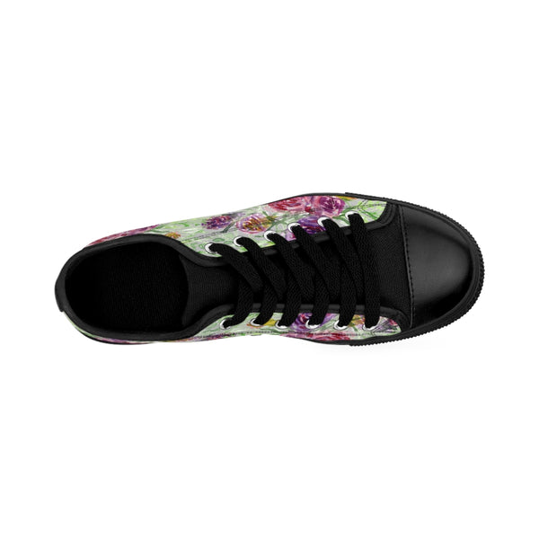 Cute Floral Rose Women's Sneakers, Floral Rose Print Best Tennis Casual Shoes For Women (US Size: 6-12)