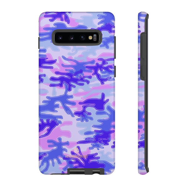 Pastel Purple Camouflage Phone Case, Army Military Print Tough Designer Phone Case -Made in USA-Phone Case-Printify-Samsung Galaxy S10 Plus-Glossy-Heidi Kimura Art LLC