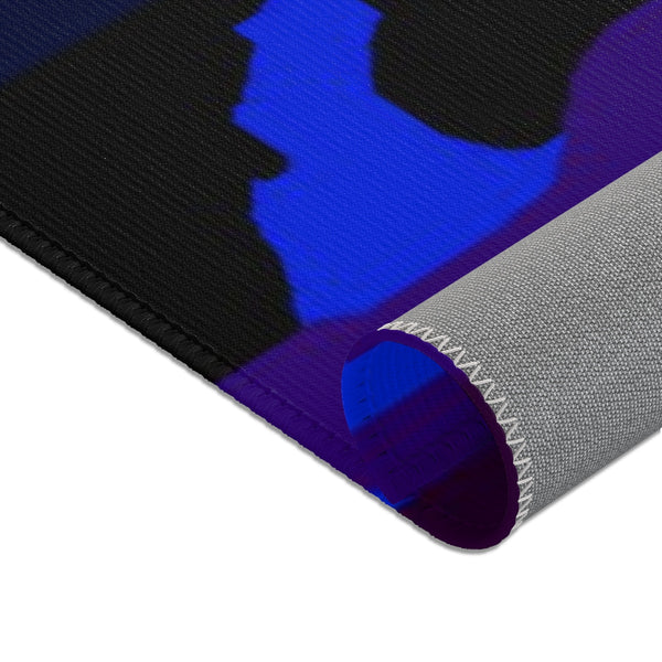 Purple Blue Camouflage Military Army Print 24x36/ 36x60/ 48x72 inches Area Rug-Area Rug-Heidi Kimura Art LLC