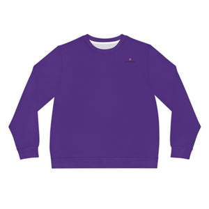 Dark Purple Men's Shirt, Color Lightweight Men's Sweatshirt, Solid Color Men's Shirt