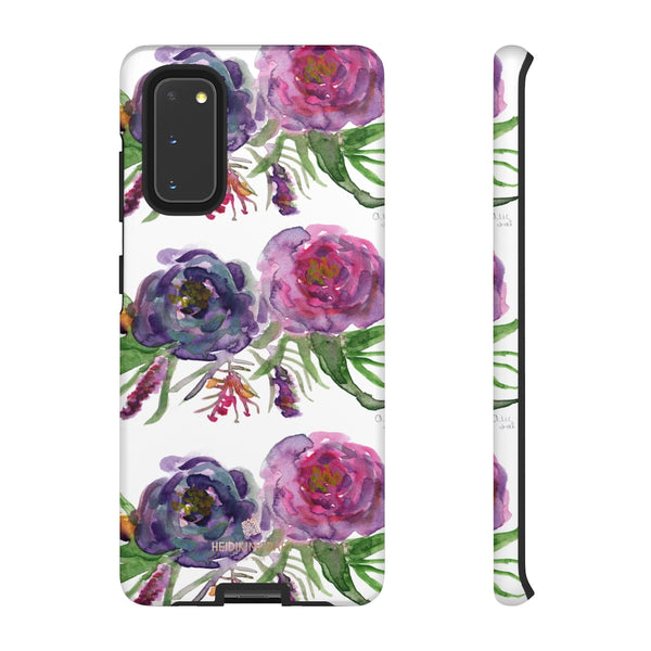Pink Floral Print Phone Case, Roses Tough Designer Phone Case -Made in USA-Phone Case-Printify-Samsung Galaxy S20-Matte-Heidi Kimura Art LLC