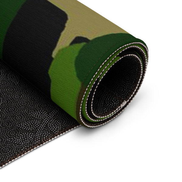 Green Camo Print Dornier Rug