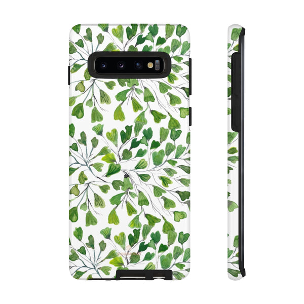 Green Maidenhair Fern Tough Cases, Leaf Print Phone Case-Phone Case-Printify-Samsung Galaxy S10-Glossy-Heidi Kimura Art LLC