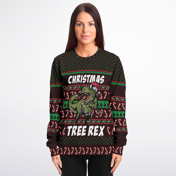 Christmas Holiday Dinosaur Sweatshirt