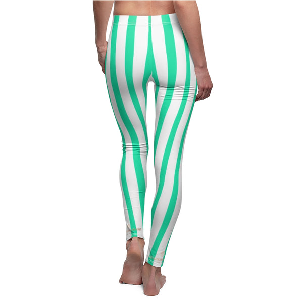 Truquose Striped Women's Casual Leggings-All Over Prints-Printify-Heidi Kimura Art LLC