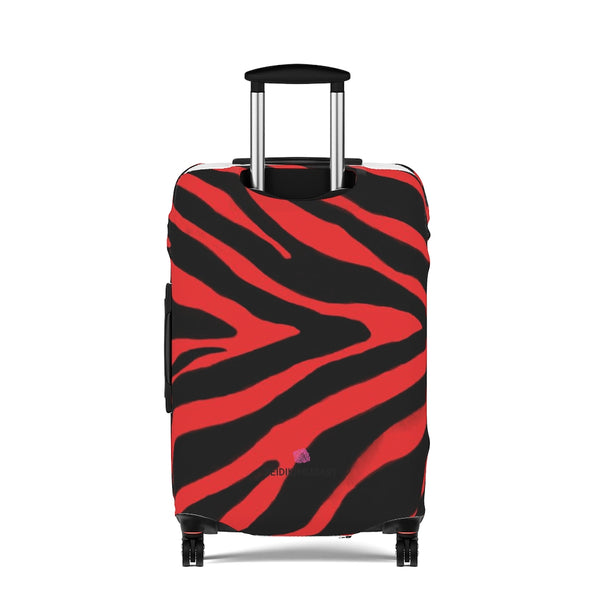 Red Zebra Print Luggage Cover