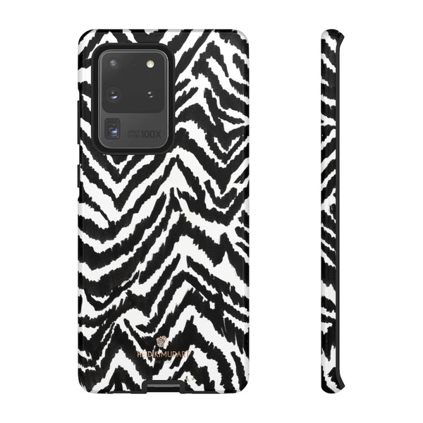 White Tiger Stripe Phone Case, Animal Print Best Tough Designer Phone Case -Made in USA-Phone Case-Printify-Samsung Galaxy S20 Ultra-Glossy-Heidi Kimura Art LLC