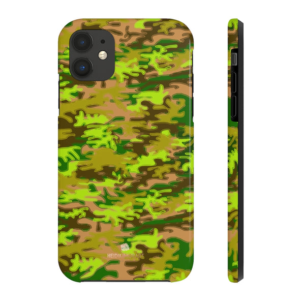 Army Green Camo iPhone Case, Case Mate Tough Samsung Galaxy Phone Cases-Phone Case-Printify-iPhone 11-Heidi Kimura Art LLC