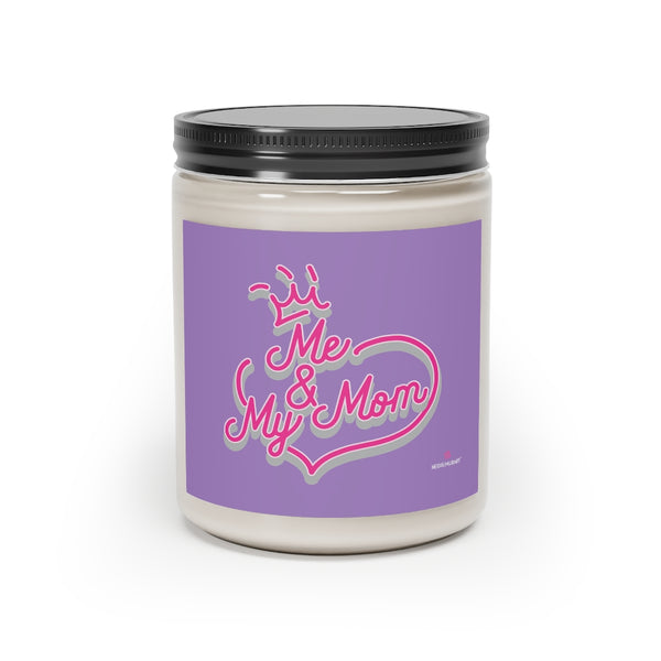 Purple Mom's Soy Candle, 9oz Best Vanilla or Cinnamon Stick Candle In A Glass Container For Mothers - Made in the USA