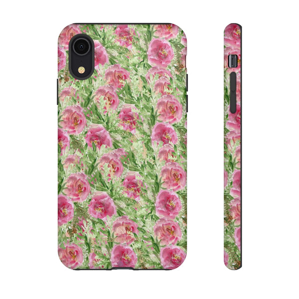 Garden Rose Phone Case, Roses Floral Print Tough Designer Phone Case -Made in USA-Phone Case-Printify-iPhone XR-Matte-Heidi Kimura Art LLC
