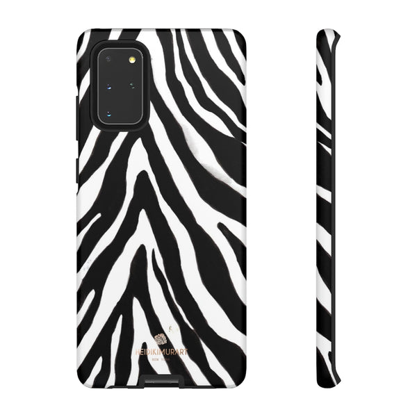 Zebra Stripe Phone Case, Animal Print Tough Designer Phone Case -Made in USA-Phone Case-Printify-Samsung Galaxy S20+-Matte-Heidi Kimura Art LLC