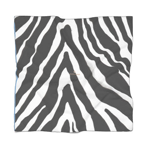Zebra Stripe Poly Scarf, Animal print Lightweight Premium Fashion Accessories- Made in USA-Accessories-Printify-Poly Voile-25 x 25 in-Heidi Kimura Art LLCZebra Stripe Poly Scarf, Animal Print Lightweight Delicate Sheer Poly Voile or Poly Chiffon 25"x25" or 50"x50" Luxury Designer Fashion Accessories- Made in USA, Fashion Sheer Soft Light Polyester Square Scarf