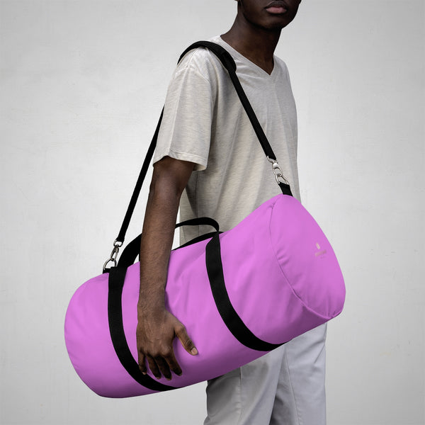 Solid Pink Color All Day Small 20"Long Or Large 23"Long Size Duffel Bag-Duffel Bag-Heidi Kimura Art LLC