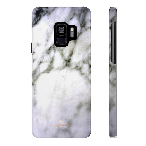 White Marble Print Case Mate Slim Phone Cases-Made in UK - Heidikimurart Limited 