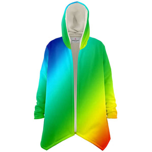 Rainbow Ombre Unisex Cloak-Microfleece Cloak - AOP-Subliminator-XS-Heidi Kimura Art LLC