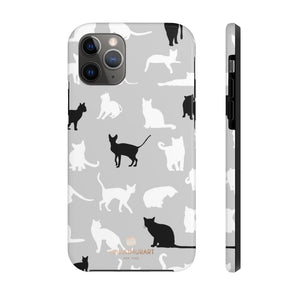 Black and White Cat Kitty Cute Case Mate Tough Phone Cases-Made in USA - Heidikimurart Limited  Cat Pattern iPhone Case, Cat Kitty Lover's iPhone Case Mate Tough iPhone + Samsung Phone Case - Made in USA