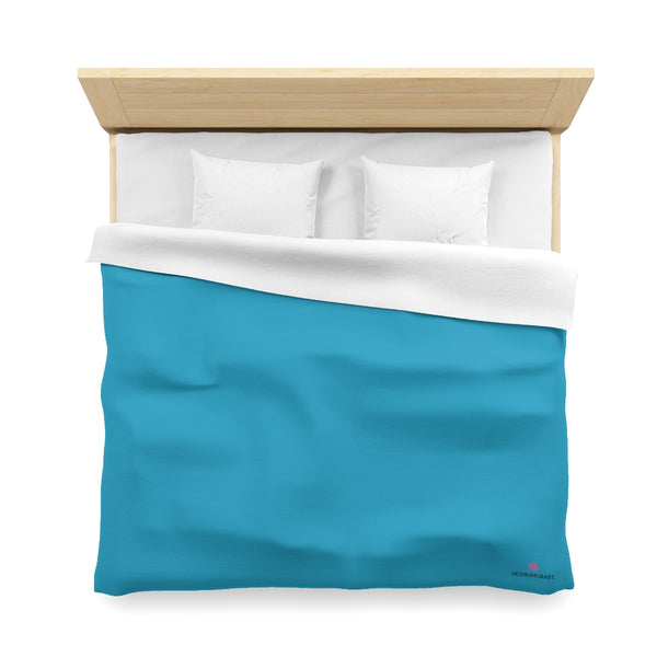 Blue Color Duvet Cover,  Solid Color Best Microfiber Duvet Cover
