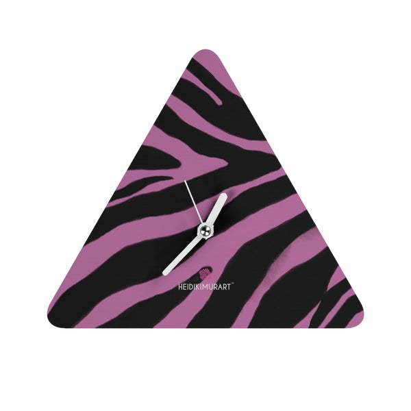 Pink Zebra Print Fun Wall Clocks