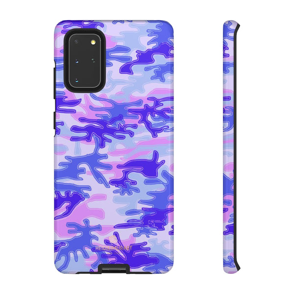 Pastel Purple Camouflage Phone Case, Army Military Print Tough Designer Phone Case -Made in USA-Phone Case-Printify-Samsung Galaxy S20+-Glossy-Heidi Kimura Art LLC
