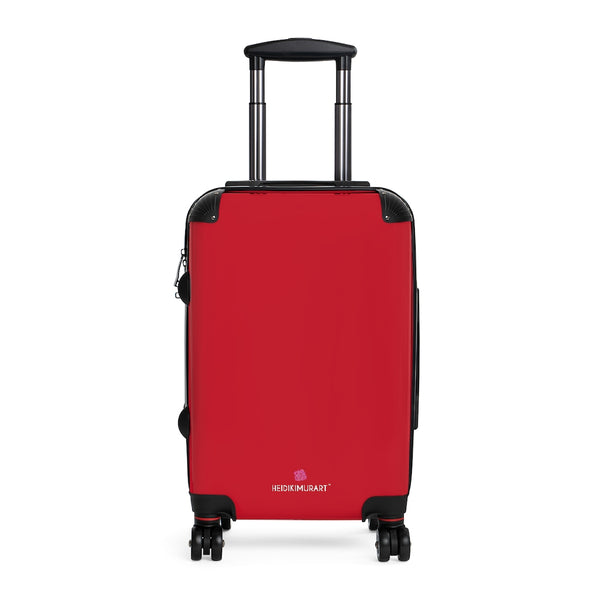 Bright Red Solid Color Suitcases, Modern Simple Minimalist Designer Suitcase Luggage (Small, Medium, Large)