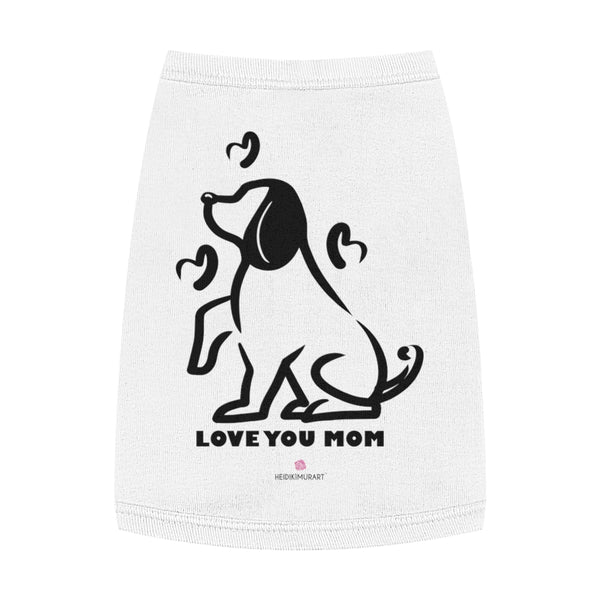 Best Pet Tank Top For Dog/ Cat, Lovely Heart Dog Mom Premium Cotton Pet Clothing For Cat/ Dog Moms, For Medium, Large, Extra Large Dogs/ Cats, (Size: M, L, XL)-Printed in USA, Tank Top For Dogs Puppies Cats, Dog Tank Tops, Dog Clothes, Dog Cat Suit/ Tshirt, T-Shirts For Dogs, Dog, Cat Tank Tops, Pet Clothing, Pet Tops, Dog Outfit Shirt, Dog Cat Sweater, Gift Dog Cat Mom Dad, Pet Dog Fashion 