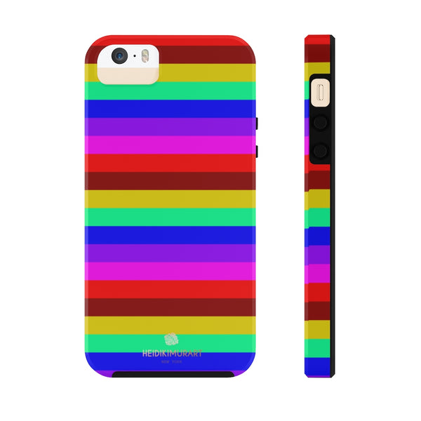 Gay Pride Colourful iPhone Case, Case Mate Tough Samsung Galaxy Phone Cases-Phone Case-Printify-iPhone 5/5s/5se Tough-Heidi Kimura Art LLC
