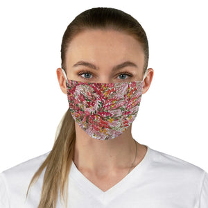Red Fall Floral Face Mask, Adult Flower Print Modern Fabric Face Mask-Made in USA-Accessories-Printify-One size-Heidi Kimura Art LLC Red Fall Floral Face Mask, Autumn Leaves Designer Fashion Face Mask For Men/ Women, Designer Premium Quality Modern Polyester Fashion 7.25" x 4.63" Fabric Non-Medical Reusable Washable Chic One-Size Face Mask With 2 Layers For Adults With Elastic Loops-Made in USA