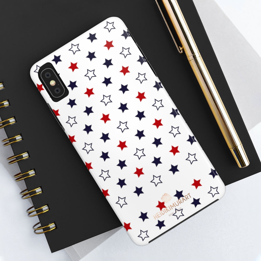 American Patriotic Print Phone Case, Star Print Case Mate Tough Phone Cases- Made in USA