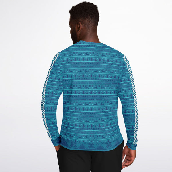 Blue Christmas Sweatshirts For Adults