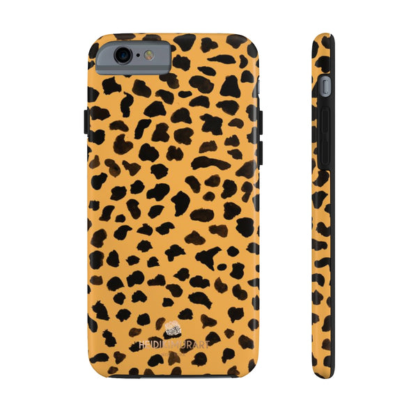 Brown Leopard Print Phone Case, Animal Print Case Mate Tough Phone Cases-Made in USA - Heidikimurart Limited 