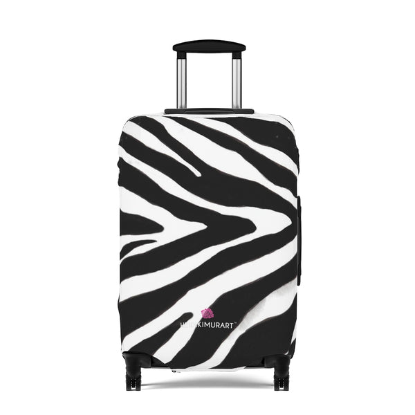 Black Zebra Print Luggage Cover