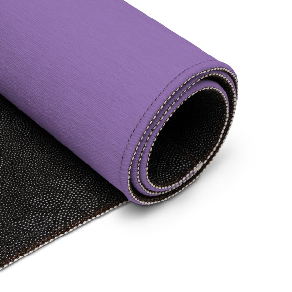 Pastel Purple Color Dornier Rug, Solid Color Pastel Purple Modern Basics Essential Premium Best Designer Durable Woven Skid-Resistant Premium Polyester Indoor Carpet Area Rug - Printed in USA (Size: 20"x32"(1'-8"x2'-8"), 35"×63"(2'-11"x5'-3"), 63"×84"(5'-3"x7'-0"))